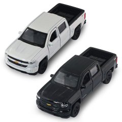 Автомодель CHEVROLET SILVERADO 2017 (перламутрово-білий, чорний) 250381W