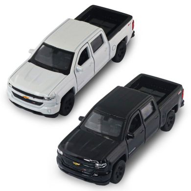 Автомодель CHEVROLET SILVERADO 2017 (перламутрово-білий, чорний) 250381W