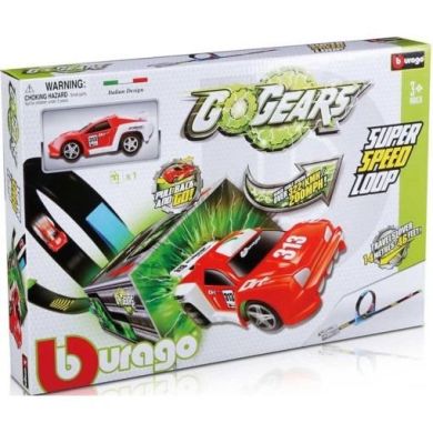Автотрек Bburago GoGears Невероятная Петля с машинкой в комплекте 18-30278