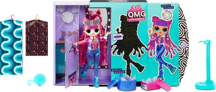Игровой набор с куклой L.O.L. Surprise! O.M.G S3 Диско-скейтер с аксессуарами 567196