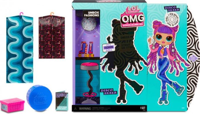 Игровой набор с куклой L.O.L. Surprise! O.M.G S3 Диско-скейтер с аксессуарами 567196