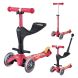 Самокат 3-колесный Mini Micro deluxe plus ruby ​​red с сиденьем MMD056