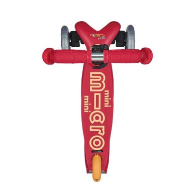 Самокат 3-колесный Mini Micro deluxe plus ruby ​​red с сиденьем MMD056