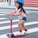 Самокат Micro серії Mini Deluxe LED Рожевий (до 50 кг, триколісний, світло) Micro MMD075