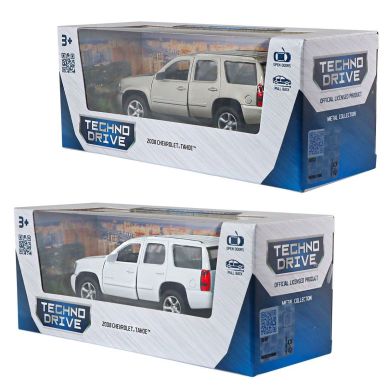 Автомодель CHEVROLET TAHOE 2008 (білий, сірий) 250382W