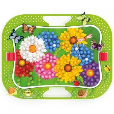 Набір для занять мозаїкою Quercetti 300 фішок 16 фігурок дошка 28х20 см 0968-Q