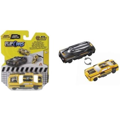 Машинка-трансформер Flip Cars 2в1 Чорний спорткар і класичний спорткар EU463875B-04