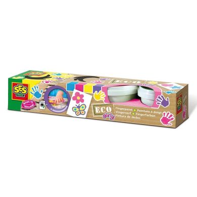 Набор пальчиковых красок SES Eco Юные художницы 24927S