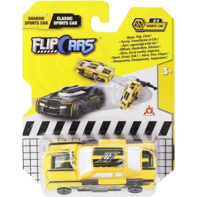 Машинка-трансформер Flip Cars 2в1 Чорний спорткар і класичний спорткар EU463875B-04