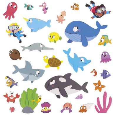 Магнитные истории Janod Морские жители 30 элементов J05448