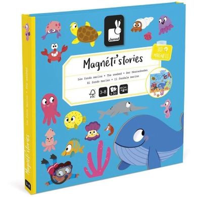Магнитные истории Janod Морские жители 30 элементов J05448
