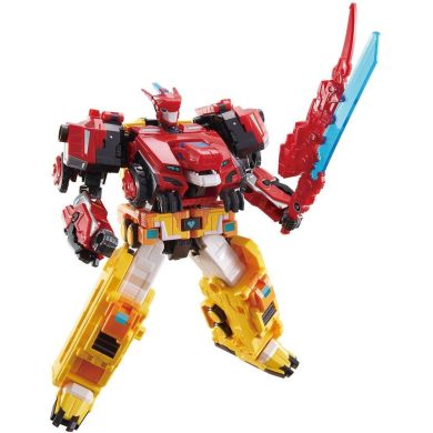 Ігровий набір з роботом-трансформером DINOSTER РАПТОР ТРОН (2 машини, динозавр) DINOSTER EU580801