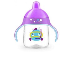Чашка-непроливайка Philips Avent с носиком 260 мл фиолетовая SCF753/06, Фиолетовый
