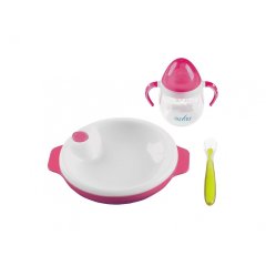 Набор для кормления Nuvita 6м+ розовый 3 предмета NV1491Pink, Розовый