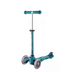 Самокат 3-колесный Mini Micro deluxe plus ice blue с сиденьем MMD057