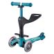 Самокат 3-колесный Mini Micro deluxe plus ice blue с сиденьем MMD057