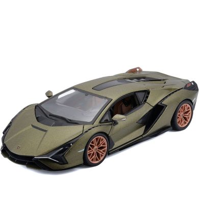 Автомодель Lamborghini Sian FKP 37 (асорті зелений металік, червоний металік, 1:24) Bburago 18-21099