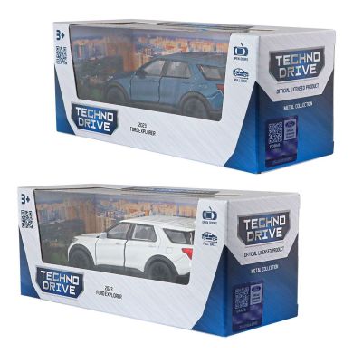 Автомодель FORD EXPLORER 2023 (перламутрово-білий, блакитний металік) 250392W