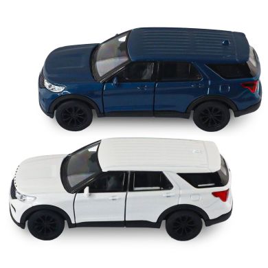 Автомодель FORD EXPLORER 2023 (перламутрово-білий, блакитний металік) 250392W