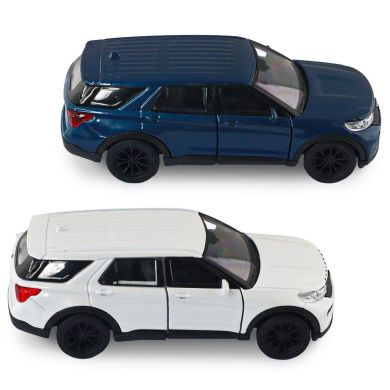 Автомодель FORD EXPLORER 2023 (перламутрово-білий, блакитний металік) 250392W