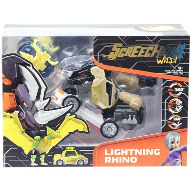 Машинка-трансформер S4 L3 ЛАЙТНІНГ РАЙНО Screechers Wild! EU685303