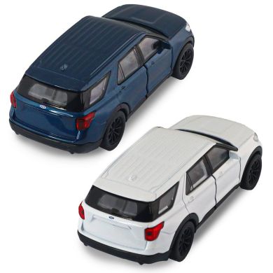 Автомодель FORD EXPLORER 2023 (перламутрово-білий, блакитний металік) 250392W