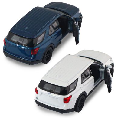 Автомодель FORD EXPLORER 2023 (перламутрово-білий, блакитний металік) 250392W