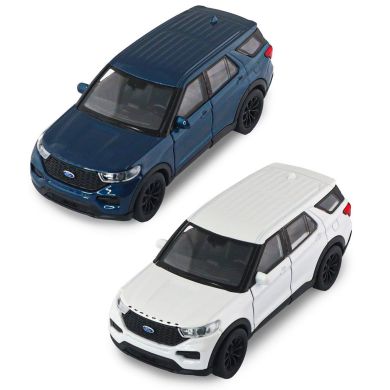 Автомодель FORD EXPLORER 2023 (перламутрово-білий, блакитний металік) 250392W