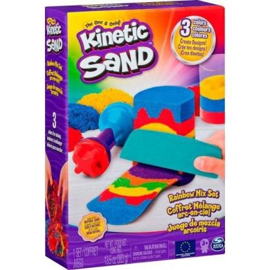 Набір для дитячої творчості Kinetic Sand Райдужний мікс 3 кольори 383 г 71474