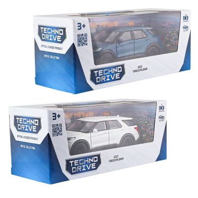 Автомодель FORD EXPLORER 2023 (перламутрово-білий, блакитний металік) 250392W