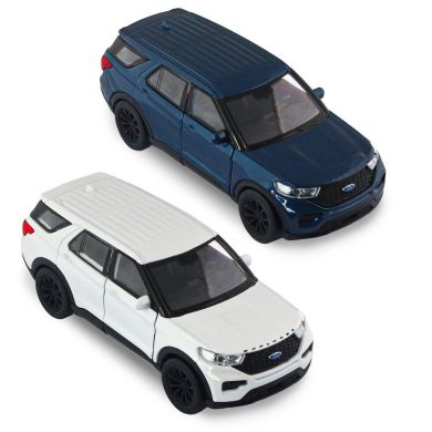 Автомодель FORD EXPLORER 2023 (перламутрово-білий, блакитний металік) 250392W