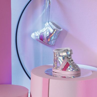 Обувь для куклы BABY BORN серебристые кроссовки 831762