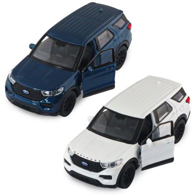 Автомодель FORD EXPLORER 2023 (перламутрово-білий, блакитний металік) 250392W