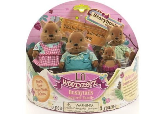 Набір фігурок Lil Woodzeez Сім'я Білок 6008M