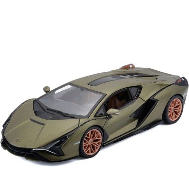 Автомодель Lamborghini Sian FKP 37 (ассорти зеленый металлик, красный металлик, 1:24) Bburago 18-21099