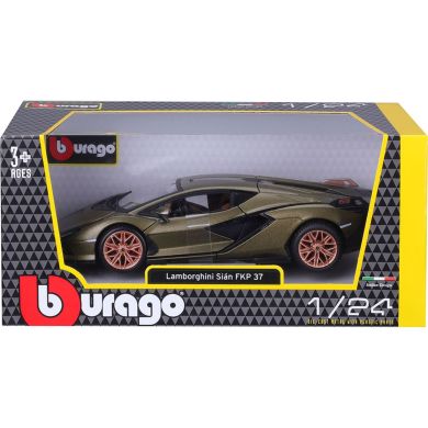 Автомодель Lamborghini Sian FKP 37 (ассорти зеленый металлик, красный металлик, 1:24) Bburago 18-21099