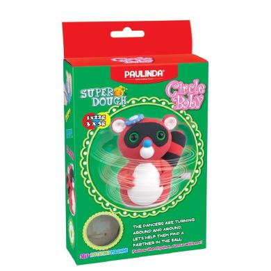 Набор для лепки Paulinda Super Dough Circle Baby Енот Красный PL-081177-1