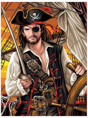Набор для творчества Sequin Art Painting By Numbers Junior Pirate SA1108