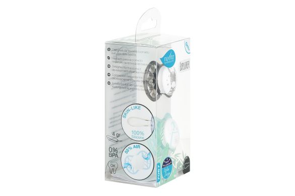 Пустышка Nuvita Air55 Explorer симметрическая 0m+ зебра, пингвин NV7067N, Серый