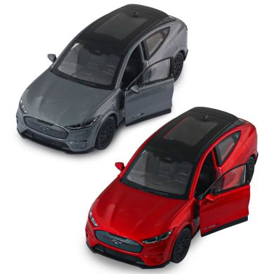 Автомодель FORD MUSTANG MACH-E GT 2023 (червоний, сріблясто-сірий) 250387W
