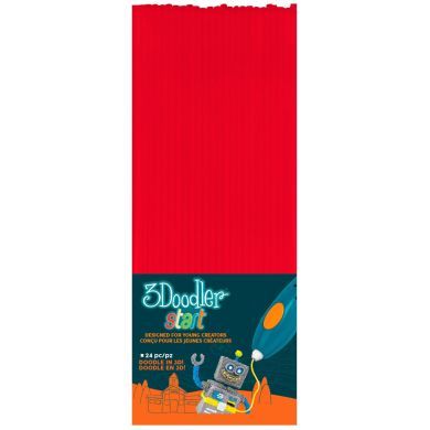 Набір стержнів для 3D-ручки 3Doodler Start Червоний 24 шт 3DS-ECO03-RED-24