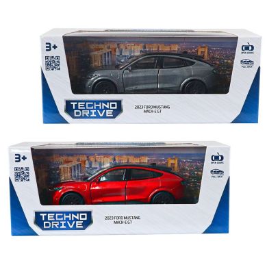 Автомодель FORD MUSTANG MACH-E GT 2023 (червоний, сріблясто-сірий) 250387W