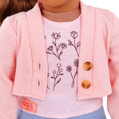 Набір одягу для ляльок Our Generation повсякденний рожевий светр та спідниця BD30542Z