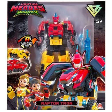 Ігровий набір з роботом-трансформером DINOSTER РАПТОР ТРОН (2 машини) DINOSTER EU580811