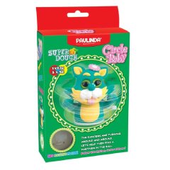 Набор для лепки Paulinda Super Dough Circle Baby Кот заводной механизм зеленый PL-081177-3