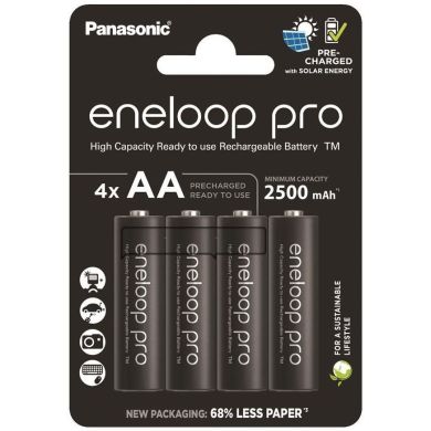 Акумулятор Panasonic Eneloop NI-MH Pro AA 2500 мАг, 4 шт. BK-3HCDE/4CP