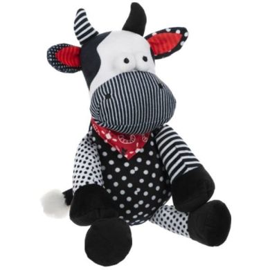 Мягкая игрушка Same Toy Корова/Бык Черно-белый 24 см A1057/24