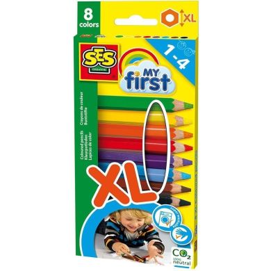 Набор цветных карандашей (8 цветов) Ses Creative 14416