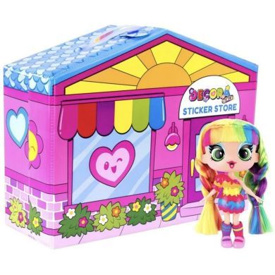 Игровой набор с куклой DECORA ДИЗАЙНЕРСКИЙ МАГАЗИН НАЛЕПОК D1009