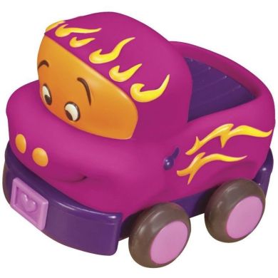 Ігровий набір Забавний автопарк (4 гумові машинки-брязкальця, квадр упак ) Battat BX1995Z